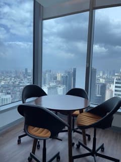 Executive boardroom setup